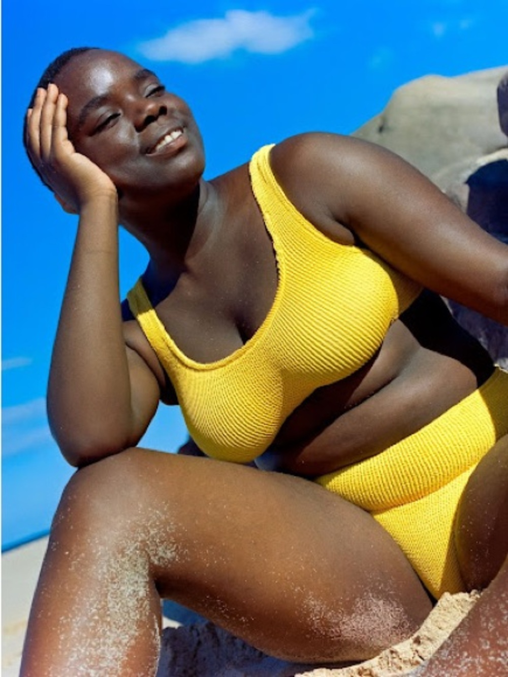 Youswim Aplomb High-Waist Bikini Set in solar yellow